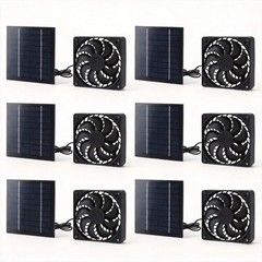 6/4/2/1 solar powered fan,suitable for chicken coop cages