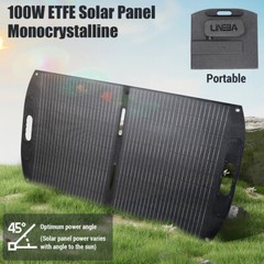 Bifacial Solar Panel 100W Foldable Solar Charger For Car Boat Caravan Camping