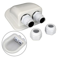 Double Wire Cable Entry Gland Box Roof Solar Panel Junction Box RV Caravan Boat
