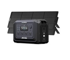 OUPES 2000W 1024Wh Mega 1 Portable Power Station + 2 Solar Panel 240W