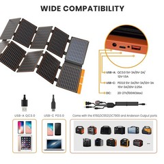 FlexSolar 100W Portable Solar Panel – 24% High Efficiency, IP67 Waterproof