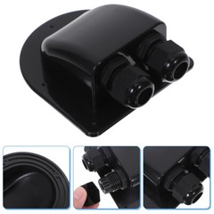 Replacement ABS UV-resistant Dual Cable Entry Boat Cable Entry Cabin Wire Entry