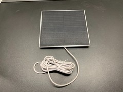 lot of 2 solar panel outdoor security cameras USB-C cable