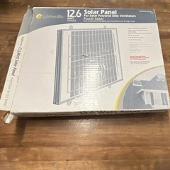 Brightwatts 12.6W Solar Panel Model 30103, 18V DC Off-Grid Rigid Blue