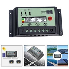 Dual Battery Solar Charge Controller 12V 24V Solar Controller Plastic Material