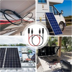 3FT 10AWG Solar Extension Cable – UV Resistant & Weatherproof Connectors
