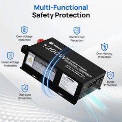 DC HOUSE 2 in 1 1200W BI-Directional Pure Sine Wave Inverter&Charger Golf Carts