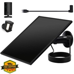 Teczckc Black Solar Panel 1Pack