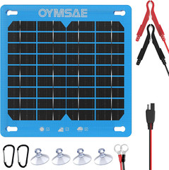 6W 12V Solar Panel Battery Charger Portable Waterproof Power Trickle Battery …