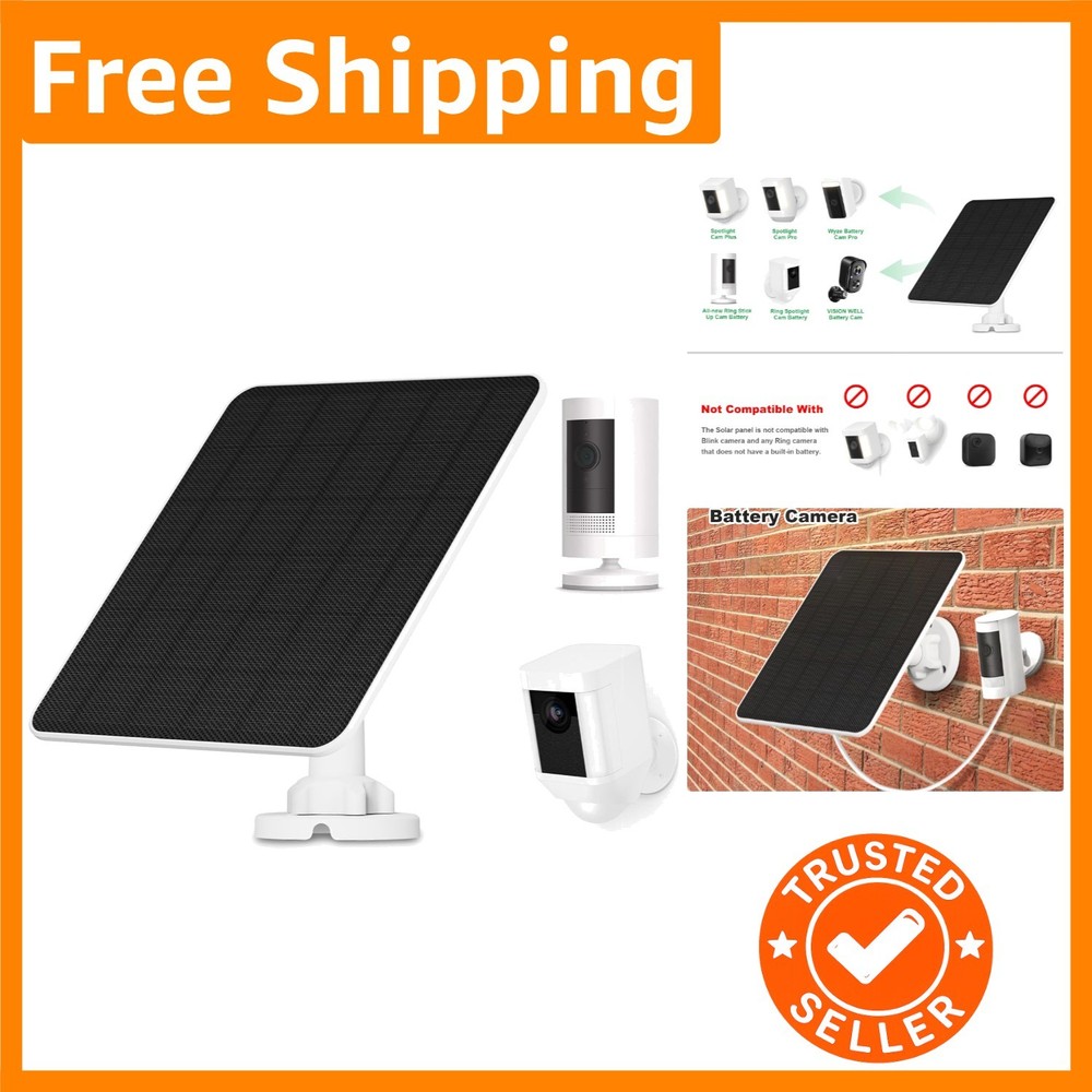 High-Efficiency Solar Charger for Ring Spotlight Cam – Durable and Weather-Proof