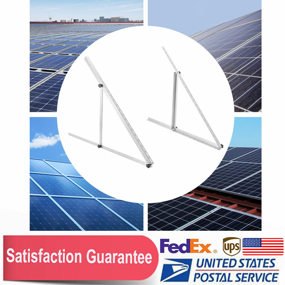 2 Pack 41in Adjustable Solar Panel Tilt Mount Brackets For RV Boat Roof