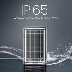 POWOXI 12V Solar Car Battery Charger: 15W Solar Trickle Charger Maintainer with