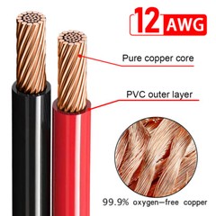 12 AWG 20 ft XT60 Female to Solar Connector Solar Panel Extension Charging Cable