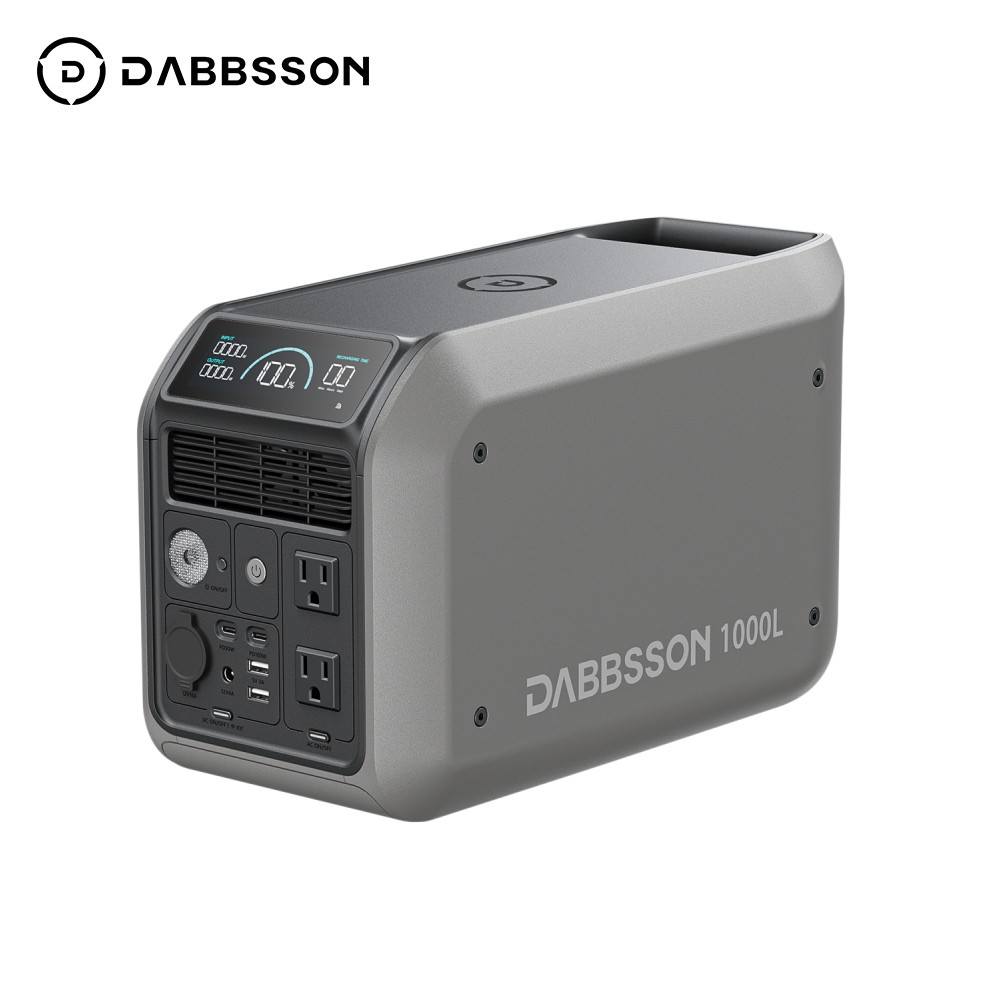 Dabbsson 1008Wh 1200W Power Station w/ 560W Car Alternator Charger Camping Trip