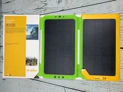 MOOLSUN Solar Charger 24W Portable Solar Panel Charger with 3 USB Output Ports