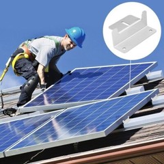 Solar Panel Z Bracket Mounts Mounting Set Solar Panel RV Boat Roof Wall Aluminum