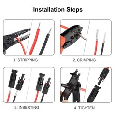 20Pairs/40PCS Solar Panel Connectors MC4 Male & Female Solar Cable Connectors…