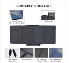 EcoFlow 160W Portable Solar Panel Kit for Power Station outdoors EF-FLEX-160 NIB
