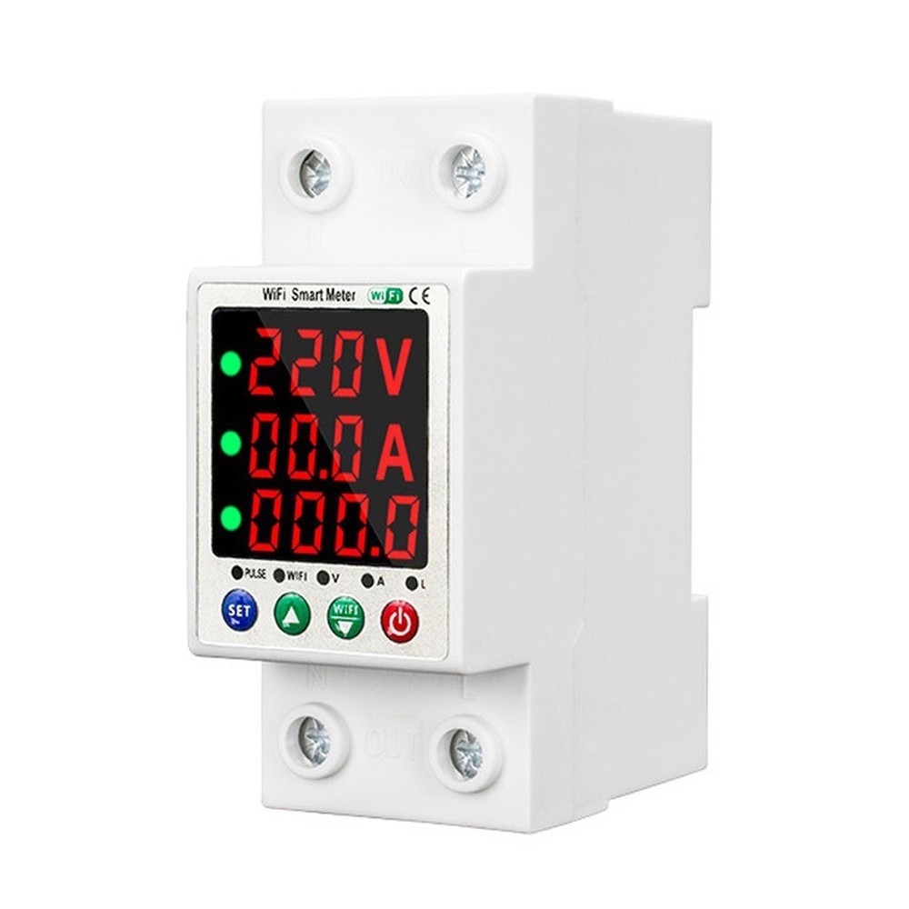 Smart Voltage Protector with Dual Display and Adjustable Settings for Business