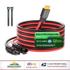 Long-Lasting 10FT XT60 Solar Cable, Perfect for Outdoor Charging Applications