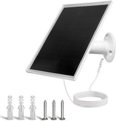 6W Solar Panel with 10ft Charging Cable – Power for Outdoor Cameras