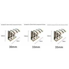 50pcs 304 Stainless Steel Water Guide Clip for Solar Panels Efficient Flow