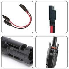 2M 16AWG SAE to SAE Extension Cable Quick Disconnect Wire Harness Cord