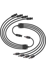 Solar Connectors Extra Long Y Branch Parallel Adapter Cable ( 1 – 4 ) 2Set