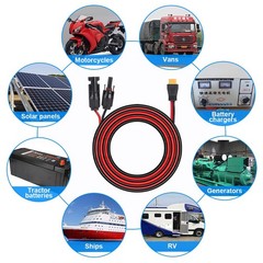 3M XT60 Female to Solar Connector Solar Panel Extension Charging Cable 12 AWG