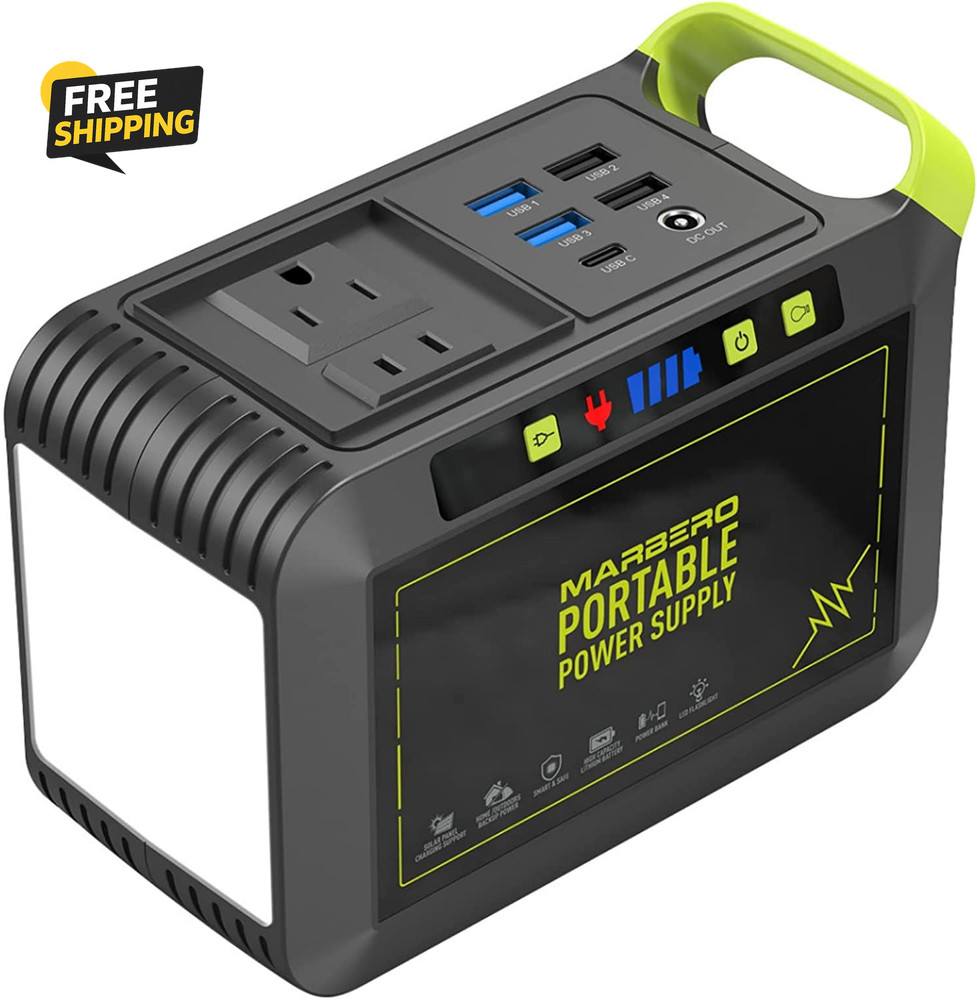 Portable Power Station 88Wh Camping Lithium Battery Solar Generator