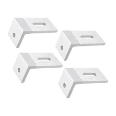 10Pcs Solar Panel Module Aluminum Bracket Replacement L Solar Mount Bracket