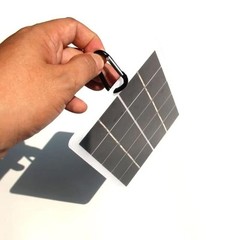 3W Portable Solar Panel Charger, 5V USB Monocrystalline Solar Charger with PE…