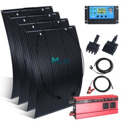 5000W Inverter Complete Solar Panel Kit with Controller 110V Home Grid System