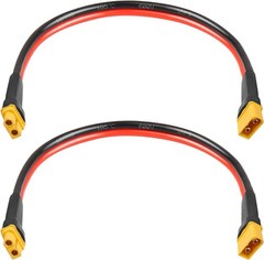 2PCS 10AWG XT60 Extension Cable – Male to Female, Waterproof Durable Design