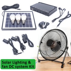 Portable Solar Power Panel Generator Kit Camping Battery Pack Power Station USA