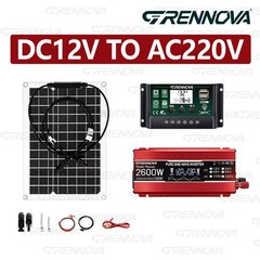 Grennova 2600W Power Solar System Pure Sine Real Capacity 12V To110V/220V Invert