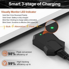 Ultra-Smart 10 Watt Solar Battery Charger – Ideal for Cars, Marine & Trailers