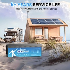 12V 600AH LiFePO4 Lithium Battery 200A BMS 15000+cycles RV Solar Panel Off-grid