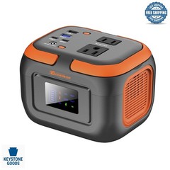 120W Portable Solar Power Station with USB-C & AC Outlets