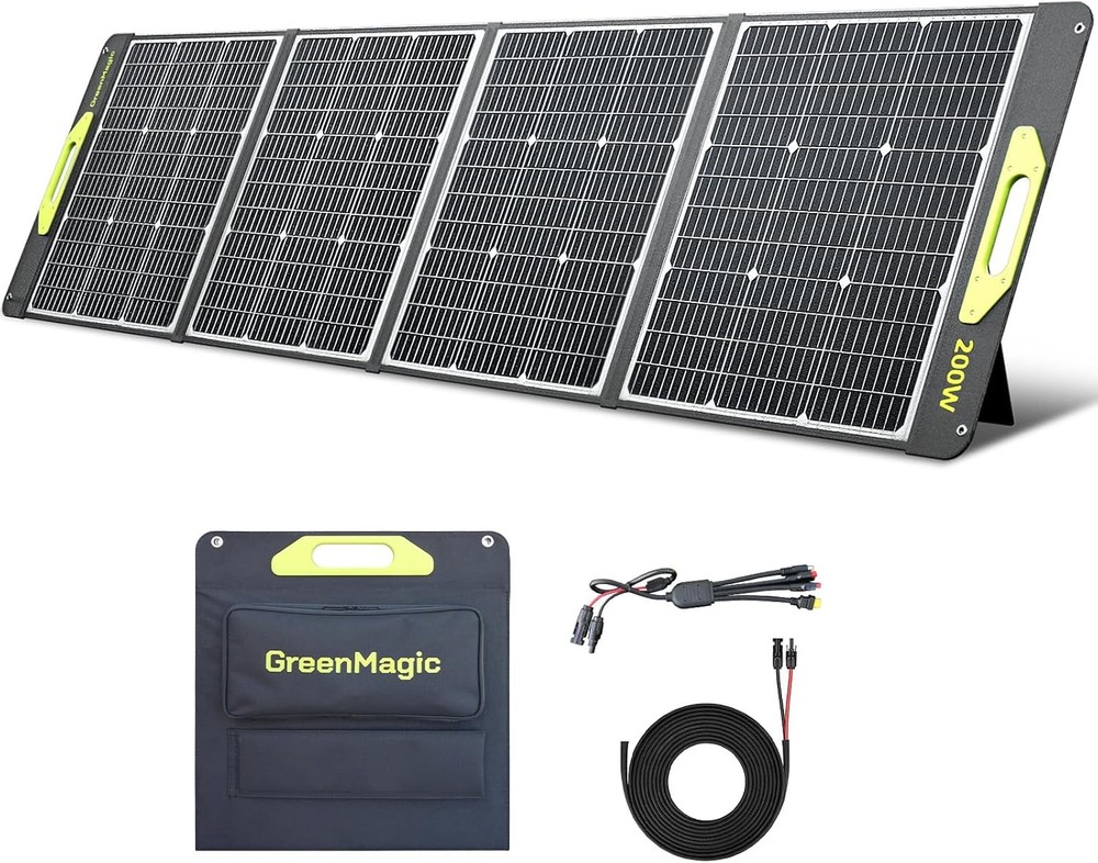 High Efficiency Foldable Solar Panel Greenmagic 200W