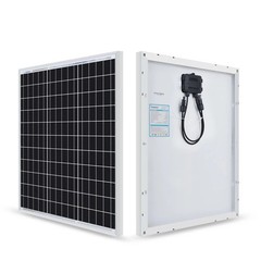 50W 12V Monocrystalline Solar Panel High Efficiency RV Marine Charger