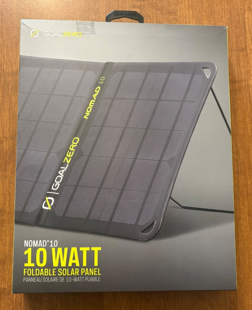 Goal Zero Nomad 10, Foldable Monocrystalline 10 Watt Solar Panel with USB Port