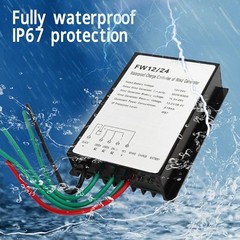 Charge Controller Energy Efficiency Aluminum Housing IP67 Waterproof Rating
