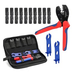 GEYA Solar Crimping Tool Kit PV Panel 14-10AWG Wire Connector & Kit for PV Cable
