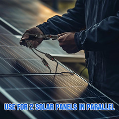 Solar Connectors Y Branch Parallel PV Adapter Cable Wire Plug Tool Kit for Solar