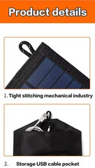 100W 20 Fold Portable Solar Panels – Compatible Smartphone Power