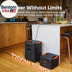 Homepower 3600 plus Portable Power Station, 3600W AC Output, 3584Wh LFP Solar Ge
