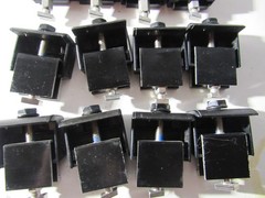 Lot of 12 UniRac 302050D Solar Mid Clamps Universal Black