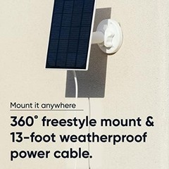 Panel 2.5W 5V Charging Wyze Cam Outdoor v1 v2 Battery Pro Solar Compatible v1 v2