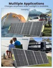 GreenMagic 200W Foldable Portable Solar Panel for solar generator